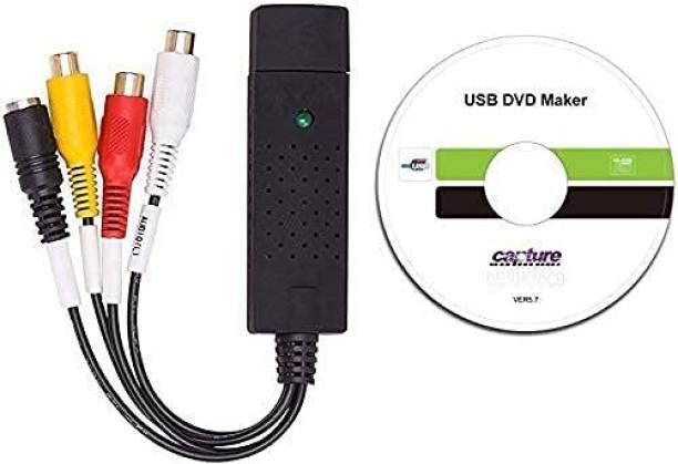 TERABYTE  TV-out Cable Easy Capture USB Audio and Video Capturing Device Directly from TV Video Adapter