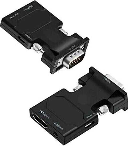 TERABYTE TV-out Cable VGA 2 Hdmi Latest Output1080P for Desktop, Laptops Projector , Monitor, HDTV.