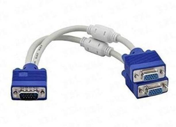 RyzCare  TV-out Cable VGA Male to 2 VGA Female 15 Pin