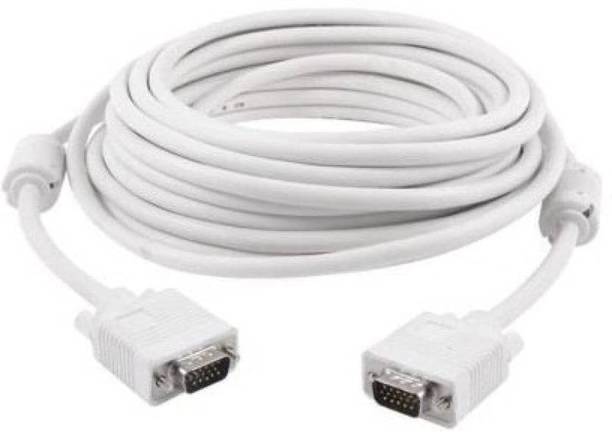 PAC  TV-out Cable VGA Cable 15 Pin Male to Male VGA Cable 5 M,White