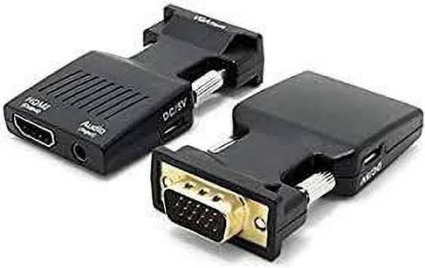 TERABYTE TV-out Cable VGA to HDMI Convertor With Audio,Converter with Audio, with Best HD Quality