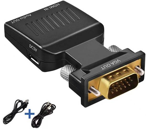 SDMINITEK  TV-out Cable VGA to HDMI Adapter Converter with Audio 1080p Video Adapter for PC. (V2H-19)