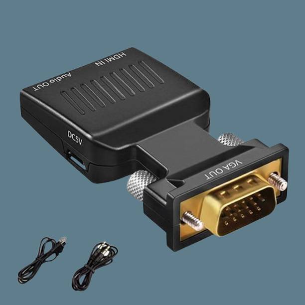 SDMINITEK  TV-out Cable VGA to HDMI Converter with Audio 1080p Video Adapter for PC. New CN-001