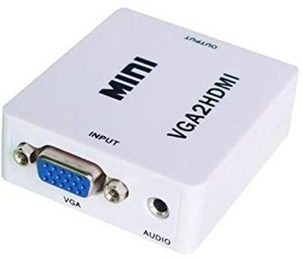TECHON  TV-out Cable VGA to HDMI 1080P Full HD Mini VGA to HDMI Audio Video Converter