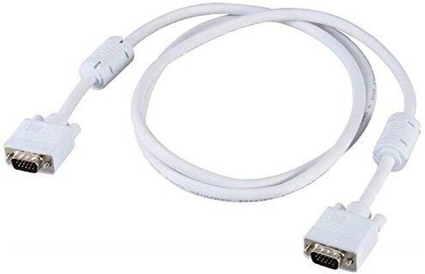DEVBHOOMI DVI Cable 1.5 m DB- 1.5 Meter Male to Male VGA Cable, Support PC/Monitor/LCD/LED, Projector, VGA to VGA Cabl