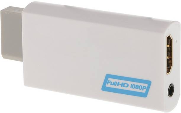 microware  TV-out Cable Full HD Wii To HDMI 1080P Up scaling Converter Adapter W/ 3.5mm Audio Output