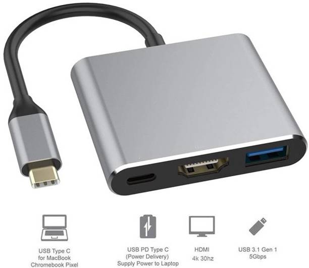 Tobo HDMI Adapter USB C to HDMI Adapter USB 3.1 Port Converter Fast Charging TV Tuner Card