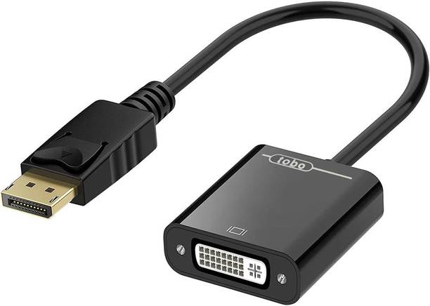 Tobo DVI Cable 0.05 m Dp To Dvi Cable Display Port Male to DVI 24+5 Pin Female Converter DisplayPort to DVI Adapter (Male to Female) TD-259TC