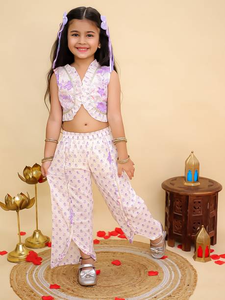 AJ Dezines Girls Party(Festive) Top Pant