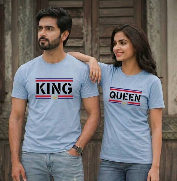 Printed Couple T-shirts Twinning Set