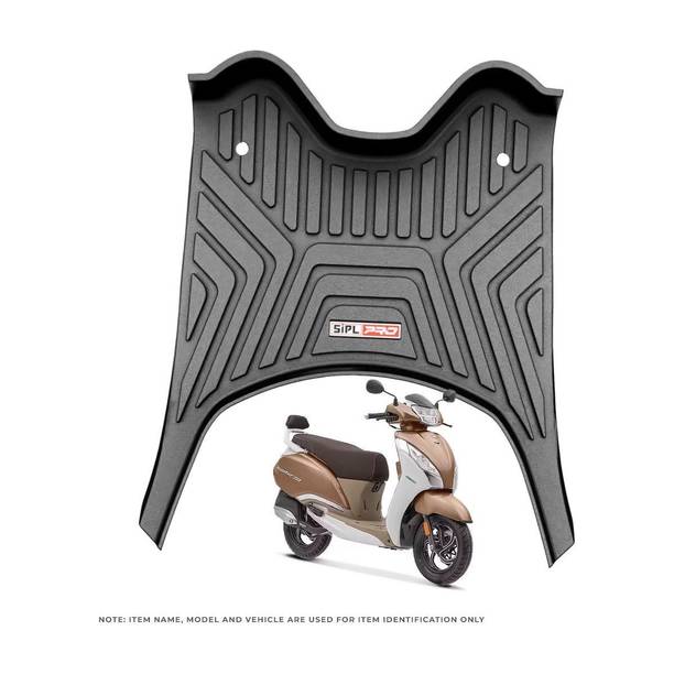 SIPL Premium Quality Anti-Slip Scooty Mat - Two wheeler Washable Foot Mat For 125 TVS Jupiter Two Wheeler Mat