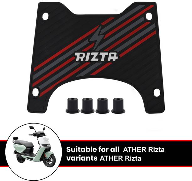 Grandbiker Rubber Foot Mat Compatible with Rizta Ather Universal For Bike Two Wheeler Mat