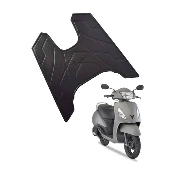 KSHEERI Jupiter Old Scooter/Scooty Foot Mat Rubber Floor Mat (Black) TVS Jupiter Two Wheeler Mat