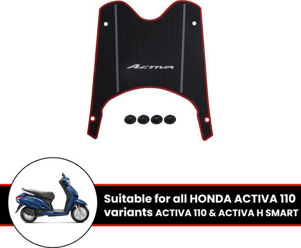 Grandbiker Scooter Rubber Foot Mat Compatible with Activa 110 (Black) Honda Activa Two Wheeler Mat