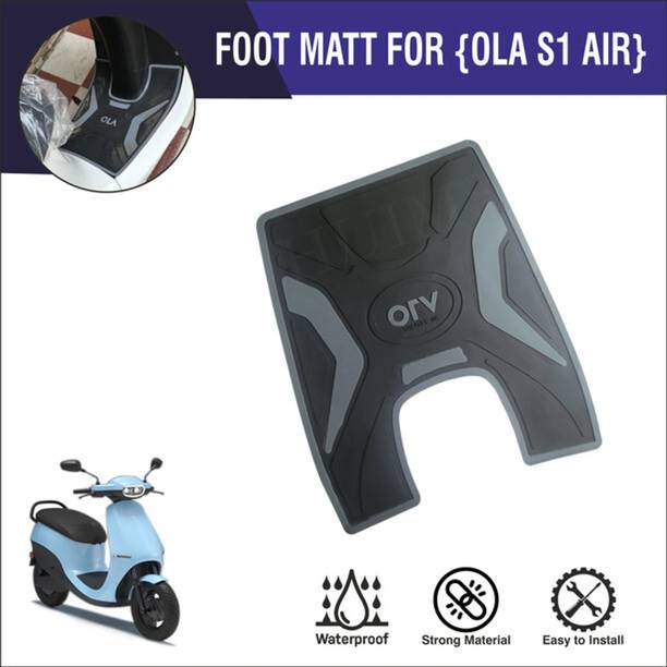 ZYO Grey/Black Floor Mat | Heavy Compatible (Ola S1 )Electric Scooter Ola Universal For Bike Two Wheeler Mat