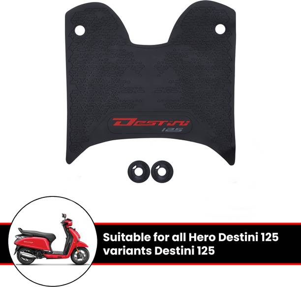 Grandbiker Rubber Foot Mat Hero Destini 125 Two Wheeler Mat