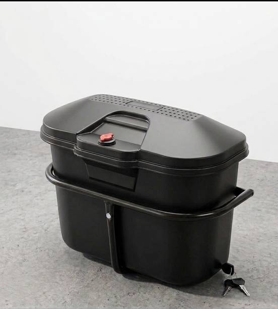MIKSHU MOTORCYCLE SIDEBOX CAMRY MATT FINISH PREMIUM UNIVERSAL BIKE ONE SIDED SADDLE BOX Luggage Box Black Plastic Motorbike Saddlebag 15 L