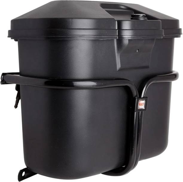 MIKSHU CANDY SUPER MOTORCYCLE SIDE BOX HOLDER FOR & BIKES ;LUGGAGE BOX(16L) Luggage Box Black Plastic Motorbike Saddlebag 16 L