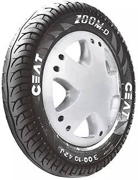 CEAT 3.00-10 ZOOM D 42J TUBELESS TYRE| REAR 3.00-10 Rear Two Wheeler Tyre