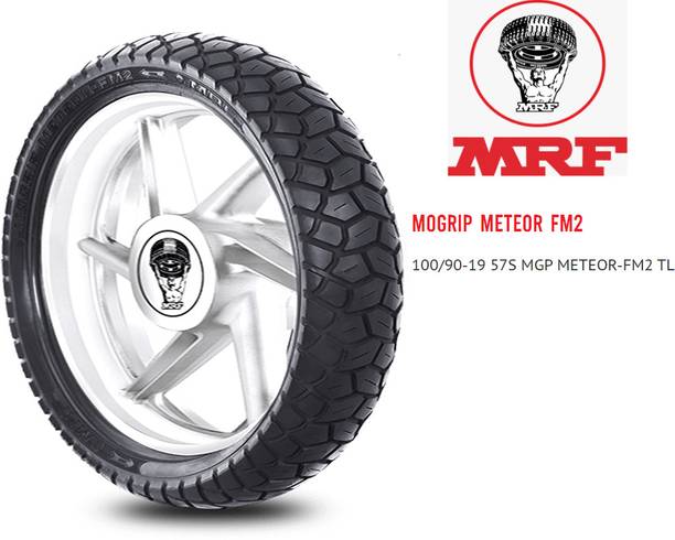 MRF 100/90-19 57S METEOR FM2 TUBELESS 100/90-19 57S Front Two Wheeler Tyre