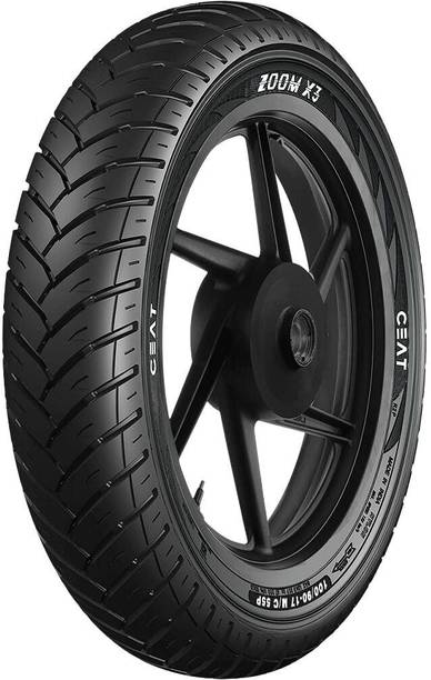 CEAT With Doorstep Installation 130/80-12 ZOOM X3 69J TUBELESS TYRE | Rear 130/80-12 Rear Two Wheeler Tyre