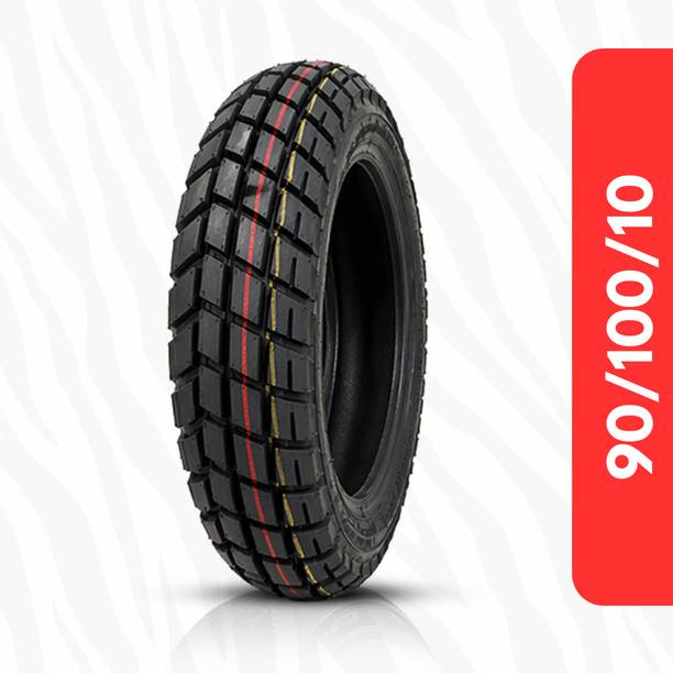 MRF 90/100/10 Mogrip Moto-D 53J Tubeless scooter Tyre, Rear Rear Two Wheeler Tyre
