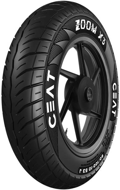CEAT Zoom X3 90/100-10 53J TL Standard Front & Rear Two Wheeler Tyre