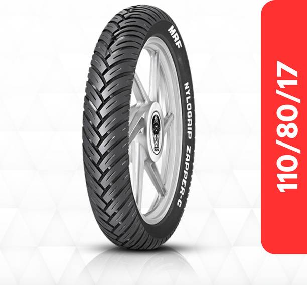 MRF Nylogrip Zapper-C 110/80 -17 57P Tubeless Bike Tyre, 110-80-17 110/80-17 Rear Two Wheeler Tyre