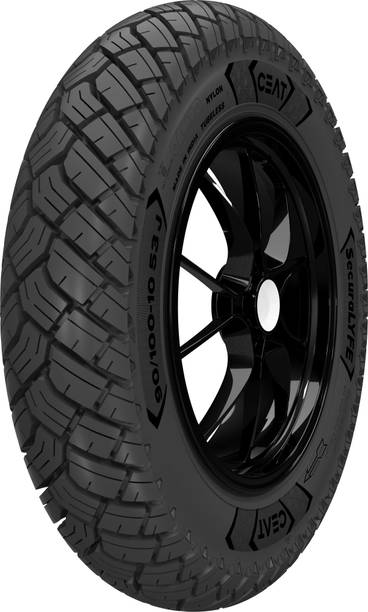 CEAT SECURALYFE 90/100-10 53J 90/100-10 Rear Two Wheeler Tyre