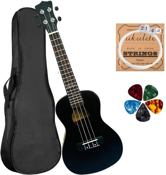 Mocking Bird 24inch Ukulele Concert Size Ukulele for Beginnners Ukulele with Bag and String Concert Ukulele