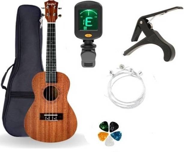 PENNYCREEK 24" Ukulele With Bag Tuner Capo & String Set Ukulele For Beginners Adults Kids Concert Ukulele