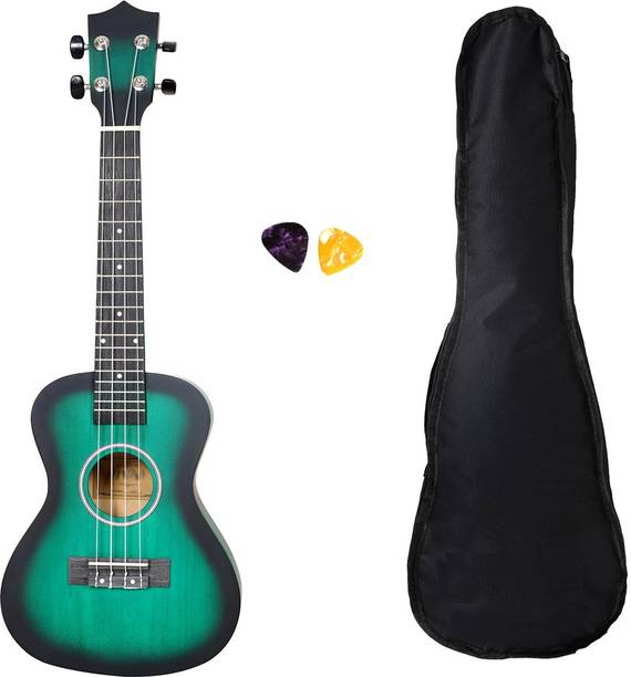 BLUEBERRY UK-50-Green Concert (23 Inch) Aquila String | Body Sapele and Mahogany Rosewood Concert Ukulele