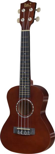 BLUEBERRY UK-40-MAROON BROWN Concert (24 Inch) Body Sapele and Mahogany Concert Ukulele