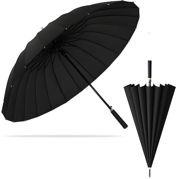 KRAPTICK Oversized Long Stick Umbrella for Heavy Rain, Waterproof Wind-Resistant Umbrella Umbrella