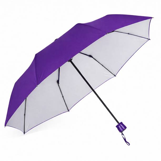 JIMIGO 3 Fold UV Coated large stylist heavy duty long lasting Men & Women Travel Kc Umbrella
