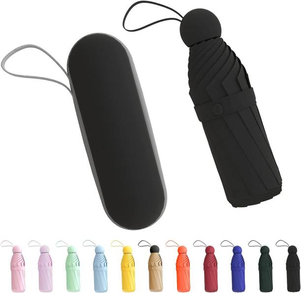 Garsum Pocket Travel Umbrella Windproof (Manual Open) Sun Rain Mini Ultra-Light 2 Fold Umbrella