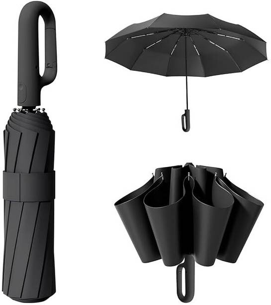 Owme UV Coated Auto Catri for Women with Anti Slip Rubber Grip Umbrella