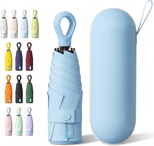 Ozoy Mini Capsule Folding Compact UV & Rain Protection Manual Open Travel Umbrella
