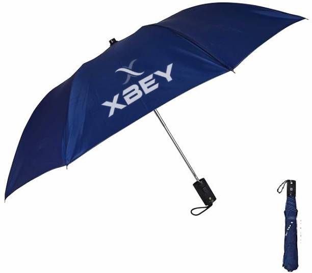 XBEY 2-Fold Auto Open Umbrella For Rain & UV Protection - Man, Woman & Child 8-Ribs Umbrella