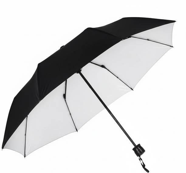 JIMIGO 3 Fold UV Coated large stylist heavy duty long lasting Men & Women Travel Kc Umbrella
