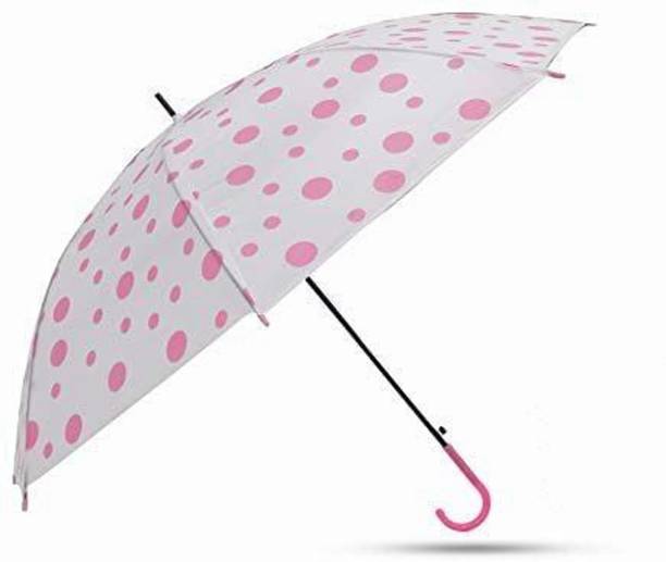Spelcin Polka Dot Transparent Umbrella for Rain – Lightweight, Windproof Umbrella