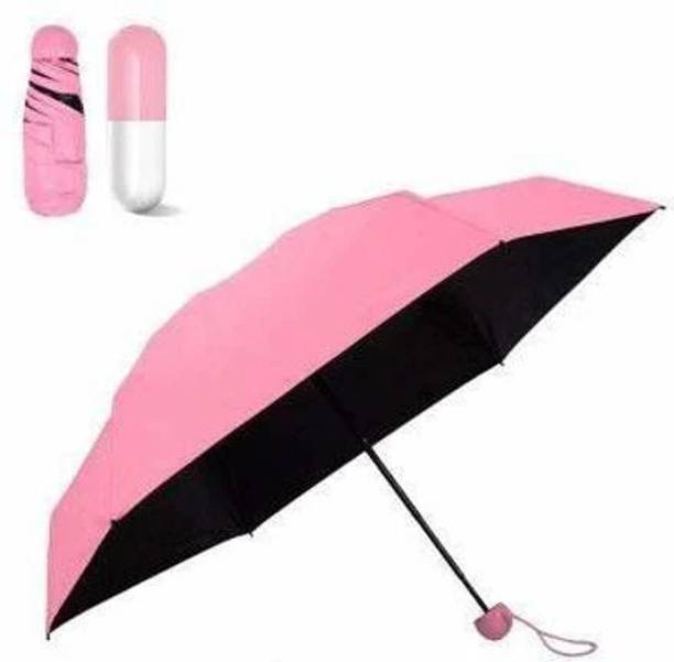 NG RETAIL Designer Ultra Mini UV Coated 4-Fold Travel Capsule Umbrella Umbrella