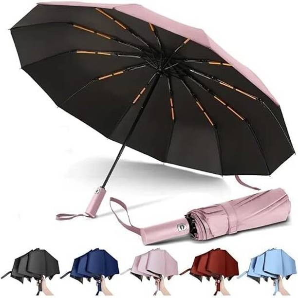 Joseph Joseph Travel Mini UV Protection Manual Open 6 Ribs Sun & Rain, with Case Umbrella