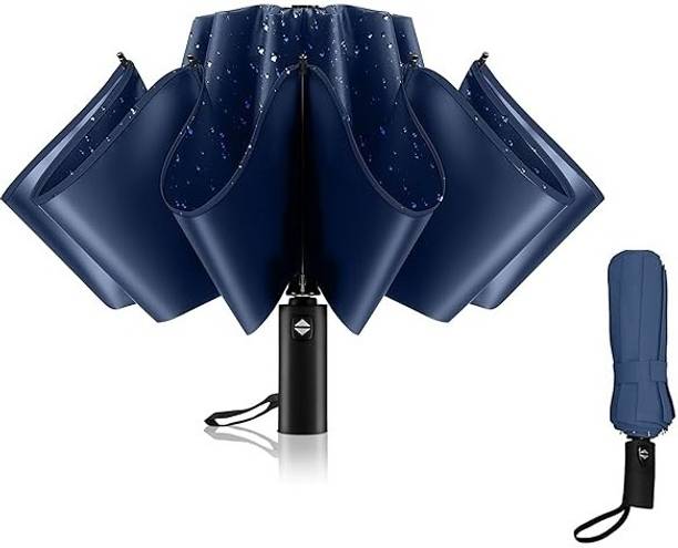 LAKSHMINARAYAN SALES 1 pcs Blue Auto Open/Close Button 3 Fold Umbrellas for Rain Windproof man/women Umbrella