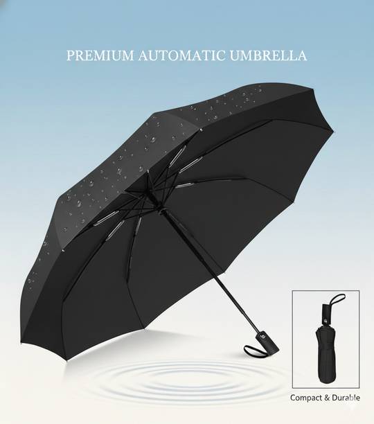 DZX-RE Windproof, Lightweight, Strong, Compact & Easy Auto Open / Close 3-Fold Umbrella Umbrella
