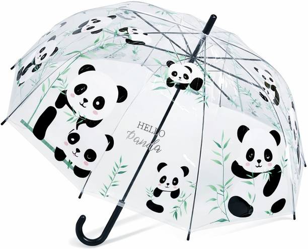 starStore Panda Umbrella for Children, Cute Cartoon Transparent Umbrella Umbrella