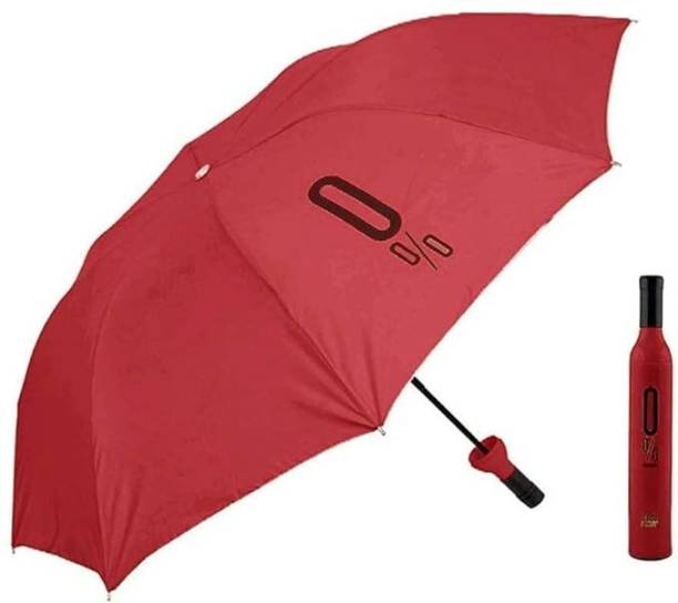 XBEY Umbrella with Bottle Cover | Rain & UV Protection | Man, Woman & Child - 1Pc Umbrella
