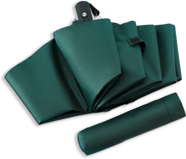 ABSORBIA 3 fold Umbrella Double Layer Folding Portable Umbrella| Green colour Umbrella