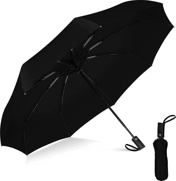 RIBS 2 fold Auto Open Polyester Men/Women UV Protection Monsoon/Rainy & Sun Umbrella