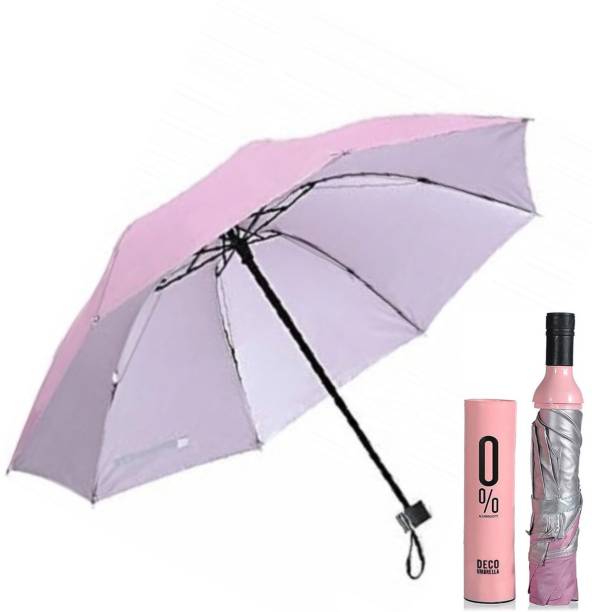 Nea Cheers to Style: NU7 Wine Bottle Umbrella for Sun & Rain Umbrella
